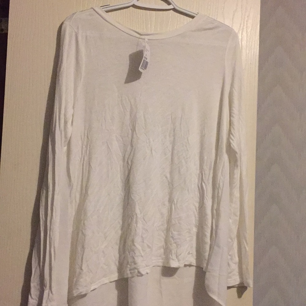 NEW FOREVER 21 long sleeve sheer shirt XL